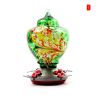 Hummingbird Feeder for Outdoors Hand Blown Colorful Glass Feeder with Ant Moat Gardening Supplies Bird Feeder Ant Proof