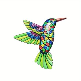 1pc/4pcs, Metal Hummingbird Wall Art Decor, Metal Birds Outdoor Wall Sculpture Decoration Hanging, Room Decor, Home Decor, Wedding Decor, Holiday Deco (Style: Model B)