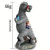 1pc Dinosaur Gnomes Outdoor Garden Decorations, Miniature Dinosaur Gnomes Outdoor Statue For Patio Lawn Yard Decor Housewarming Garden Gift