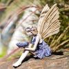 1pc Miniature Fairy Resin Statue, Resin Craft For Garden Yard Outdoor Indoor Lawn Porch Balcony Patio Decor